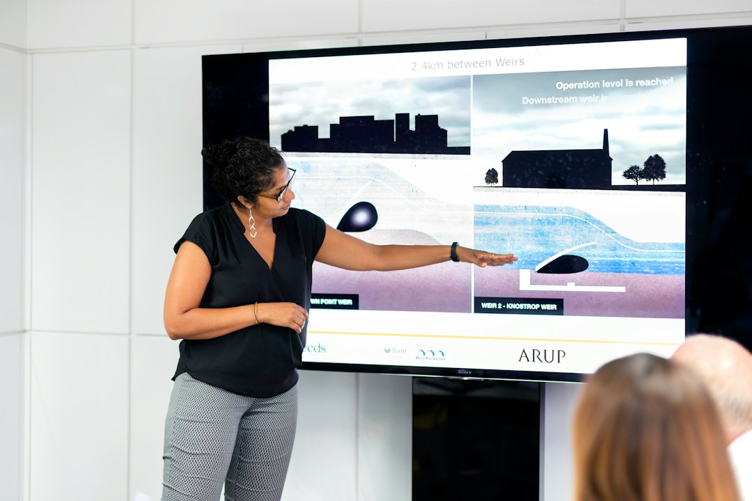 Person presenting a finished side project at a Sydney meetup