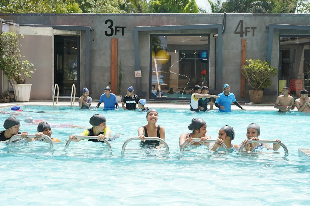 Child at a swimming lesson, one of the most common after-school activities in Sydney